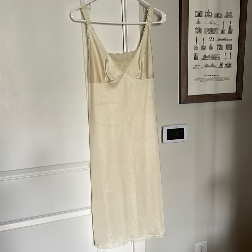 𐙚 Elegant Cream Slip Dress 𐙚